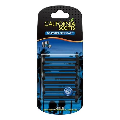 California Scents Stick Air Freshener New Car x4