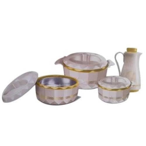 Milton Crystalia Casserole & Flask Insulated Combo Set x4