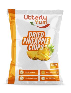 Utterly Yum Dried Pineapple Chips 50 g