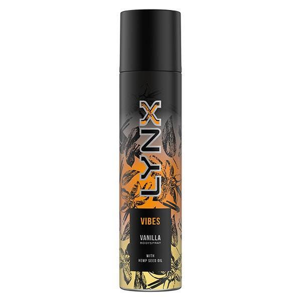 Lynx Deodorant Body Spray Vibes Hemp Seed Oil Vanilla 100 ml
