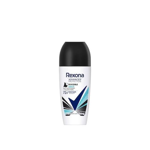 Rexona Anti-Perspirant/Transpirant Deodorant Roll On Invisible Aqua 0% Alcohol 50 ml
