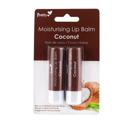 Pretty Moisturising Lip Balm Coconut 4.3 g x2