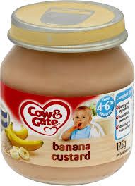 Cow & Gate Banana Custard Bottle 4-6 Months+ 125 g