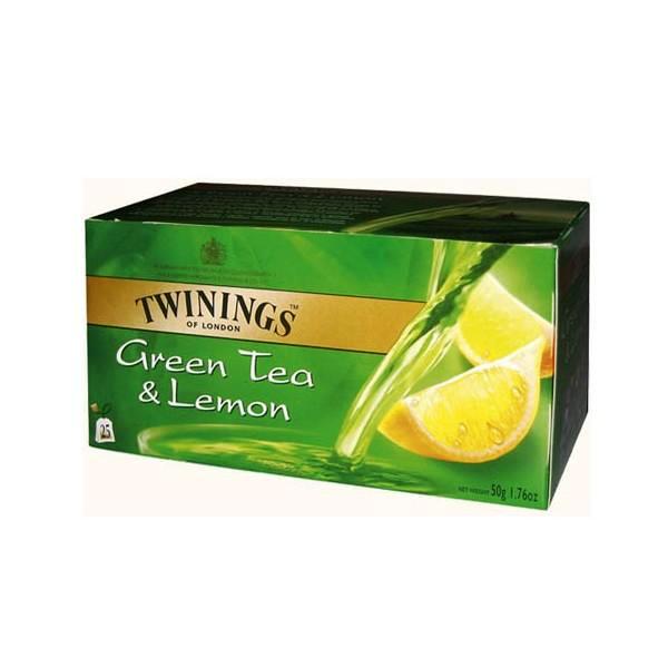 Twinings Green Tea & Lemon 50 g x25 x4