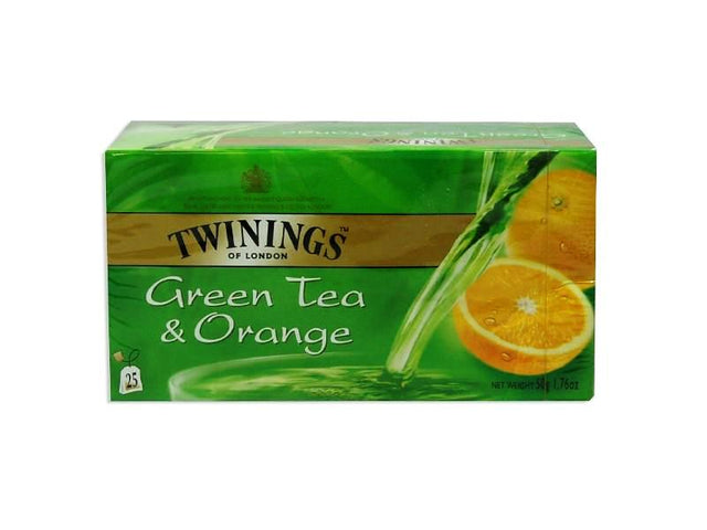 Twinings Green Tea & Orange 50 g x25 x4