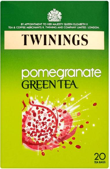 Twinings Green Tea Pomegranate 40 g x20 x4