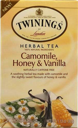 Twinings Wellbeing Camomile Honey & Vanilla 30 g x20 x4