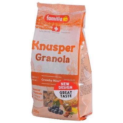 Familia Knusper Granola Hazelnut & Honey 500 g