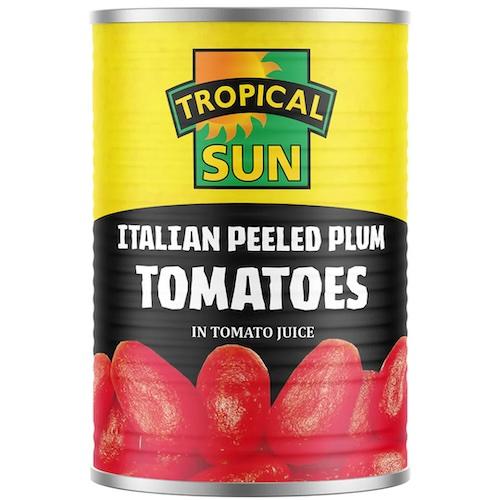 Tropical Sun Italian Peeled Plum Tomatoes 400 g