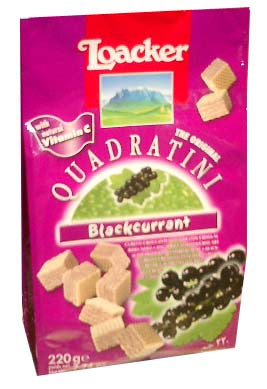 Loacker Quadratini Blackcurrant 220 g