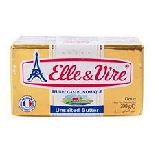 Elle & Vire Butter Unsalted 200 g