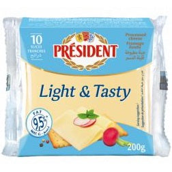 President Light Cheese 200 g 10 Slices