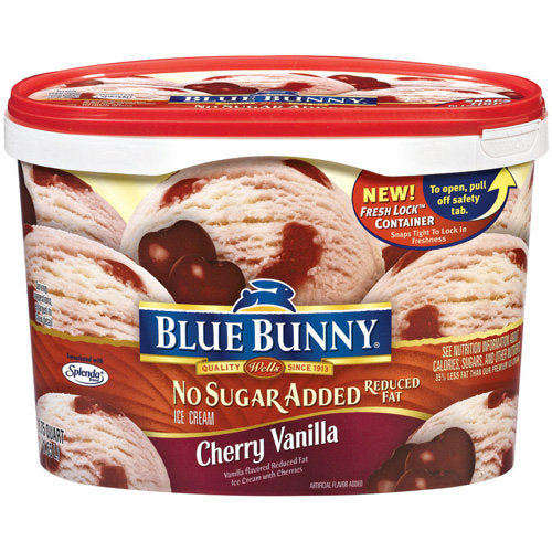 Blue Bunny Cherry Vanilla No Sugar 500 ml
