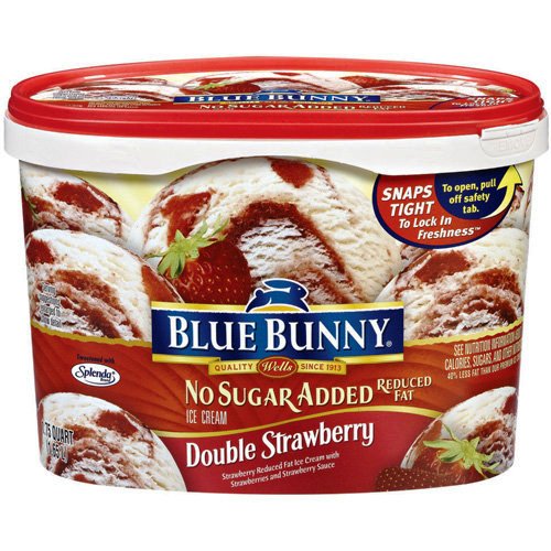 Blue Bunny Double Strawberry No Sugar 1.65 L