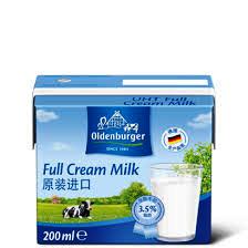 Oldenburger UHT Milk Full Cream 200 ml x2