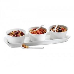 Symphony Dip N Spread Plate Set x4