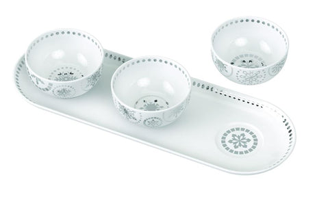 Symphony Plater & Dipping Bowl x3