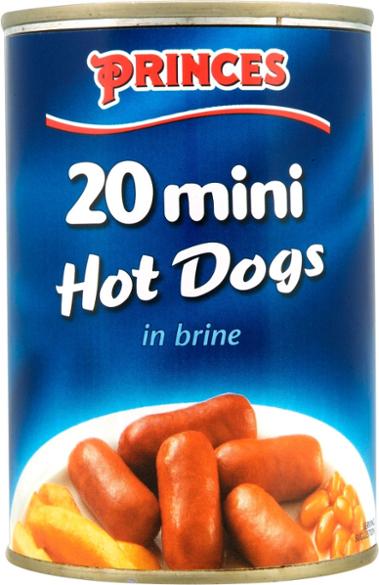 Mini hot dogs in a can sale