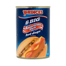 Princes Big Hot Dogs In Brine 400 g x6