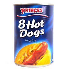 Princes Hot Dog Sausages 400 g x8 x24