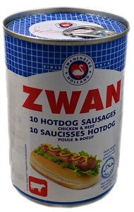 Zwan Hot Dog Sausages Chicken 400 g x10
