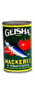 Geisha Mackerel In Tomato Sauce 155 g x50 x5