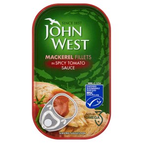 John West Mackerel Fillets In Spicy Tomato Sauce 125 g