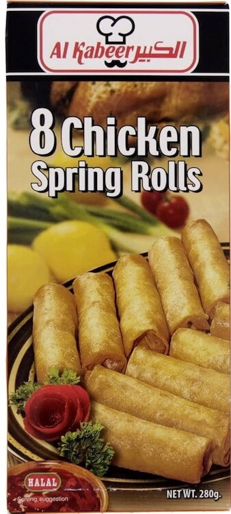 Al Kabeer Chicken Spring Rolls 280 g x8