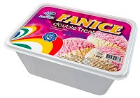 FanIce Ice Cream Vanilla Strawberry 900 g