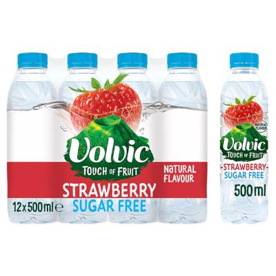 Volvic Touch of Fruit Sugar Free Strawberry 50 cl x12