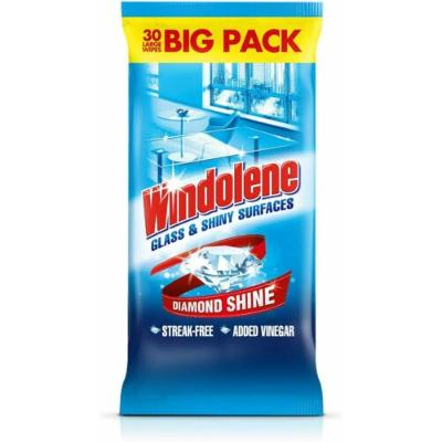 Windolene Glass & Shiny Surfaces Wipes x30