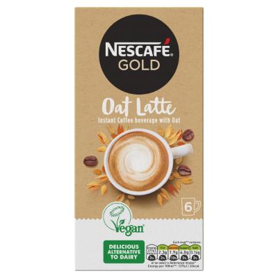 Nescafe Gold Oat Latte Instant Coffee Beverage With Oat 96 g x6