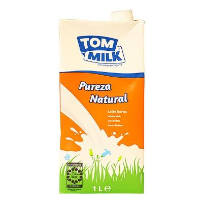 Tom Milk UHT Natural Whole Milk 1 L