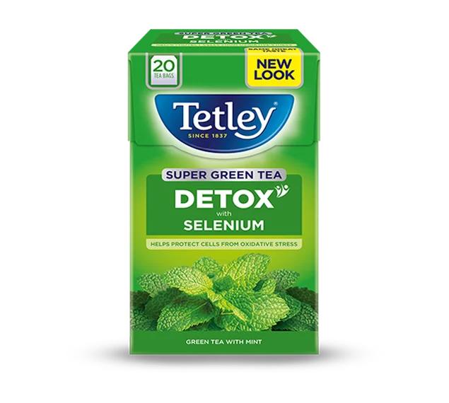 Tetley Detox With Selenium Green Tea 40 g x20