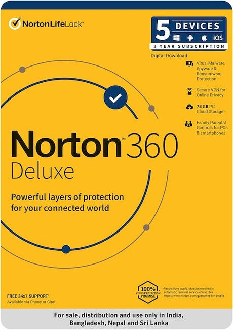 Norton 3 User 360 Deluxe 5 User¬†