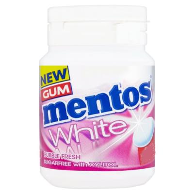 Mentos Chewing Gum White Bubble Fresh Sugar Free 54.34 g x38