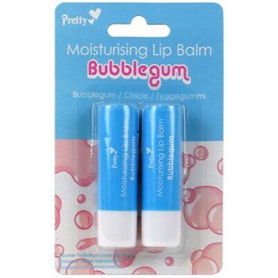 Pretty Moisturising Lip Balm Bubble Gum 4.3 g x2