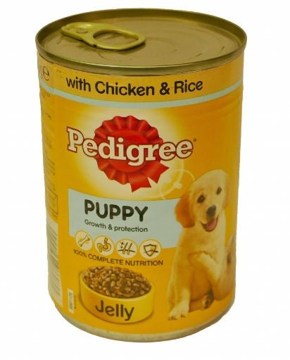 Pedigree Dog Food Puppy In Jelly With Chicken & Rice 385 g