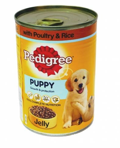 Pedigree Dog Food Puppy In Jelly With Poultry & Rice 385 g