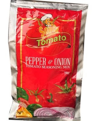 Sonia Pepper & Onion Tomato Mix Sachet 70 g x10