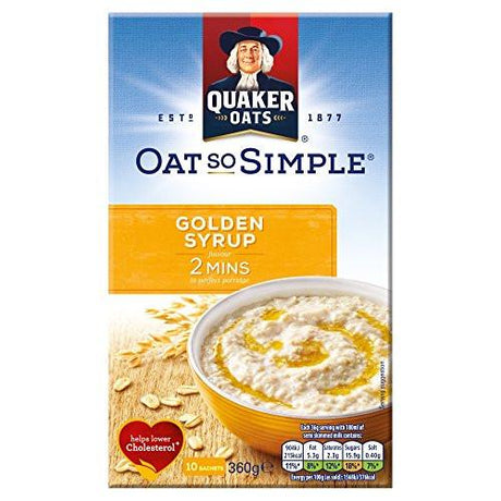 Quaker Oat So Simple Golden Syrup 36 g x10