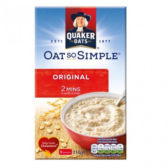 Quaker Oat So Simple Original 27 g x12