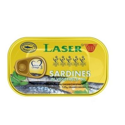 Laser Sardines In Sunflower Oil 125 g x4