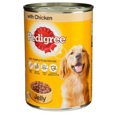 Pedigree Dog Food In Jelly With Chicken 385 g x2