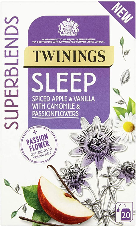 Twinings Super Blend Sleep Spiced Apple, Vanilla, Camomile & Passionflowers 30 g x20