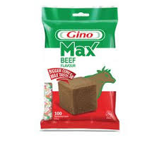 Gino Max Beef + Spice Flavour Seasoning Cubes 6 g x100