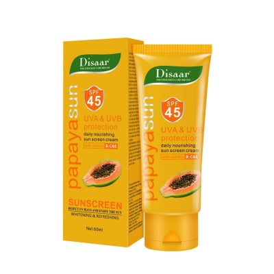Disaar Daily Moisturising Sunscreen Cream Papaya Sun SPF 45 60 ml
