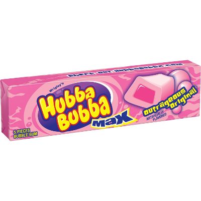 Hubba Bubba Bubble Gum Original 5 Sticks x4