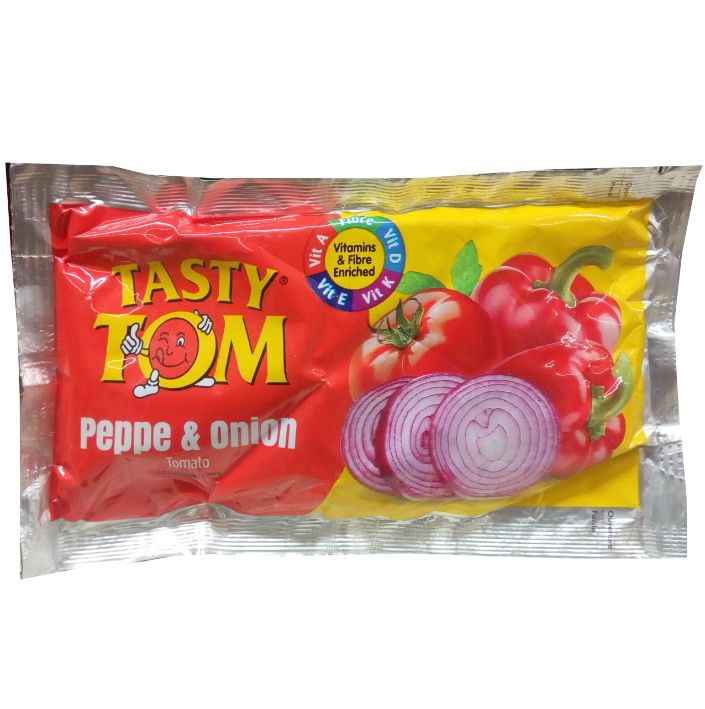 Tasty Tom Peppe & Onion Tomato Paste Sachet 70 g x10