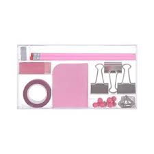 Miniso Simple Stationery Kit - Rose Red